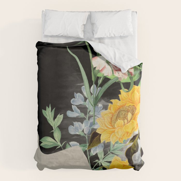 Floral Portrait 20 Duvet Cover Gallery Image 1