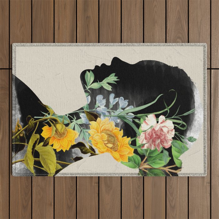 Floral Portrait 20 Outdoor Rug Gallery Image 1