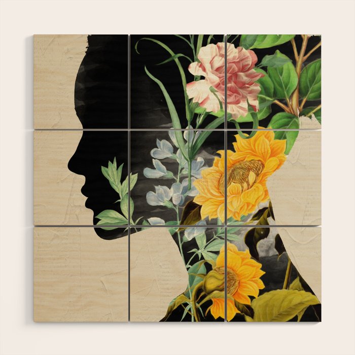 Floral Portrait 20 Wood Wall Art Gallery Image 1
