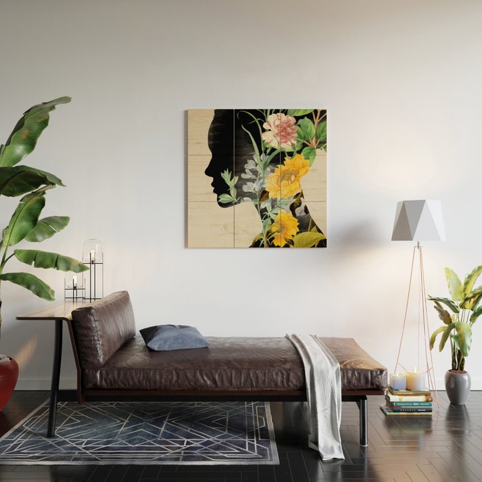 Floral Portrait 20 Wood Wall Art Gallery Image 2