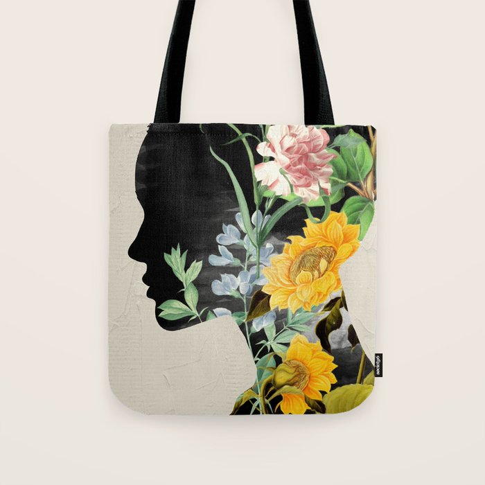 Floral Portrait 20 Tote Bag Gallery Image 1