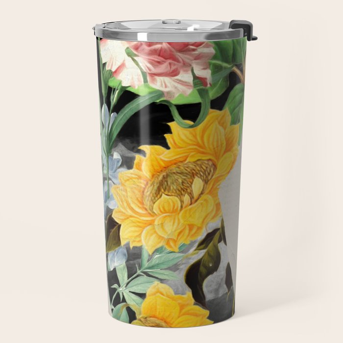 Floral Portrait 20 Travel Mug Gallery Image 2