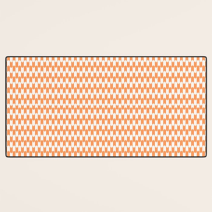 Retro Outdoor Party Orange Desk Mat Gallery Image 3