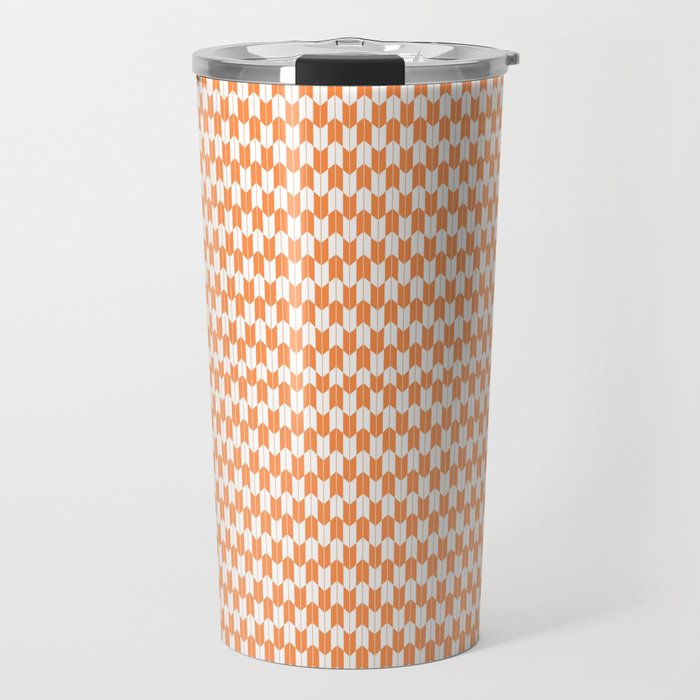 Retro Outdoor Party Orange Travel Mug Gallery Image 1