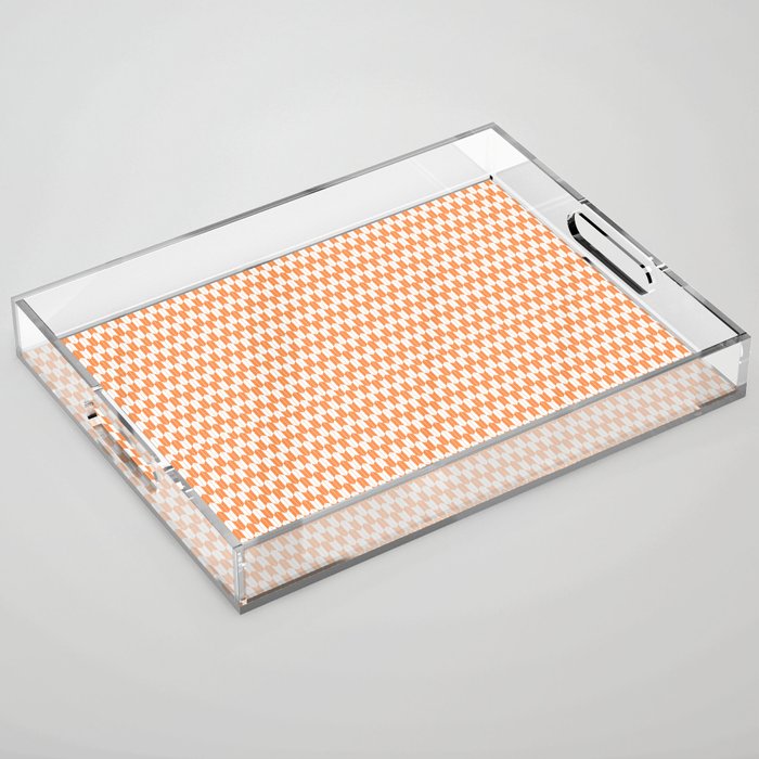 Retro Outdoor Party Orange Acrylic Tray Gallery Image 1