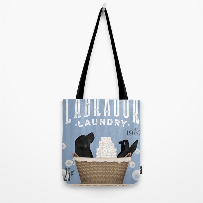 Lab laundry wash dry labrador black dog  Tote Bag Gallery Image 2