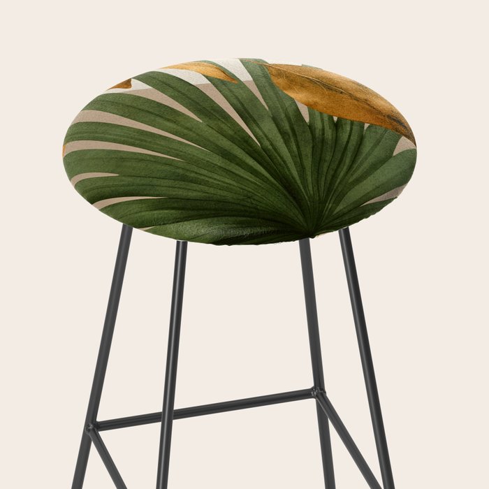 Abstract Tropical Art 21 Stool Gallery Image 2