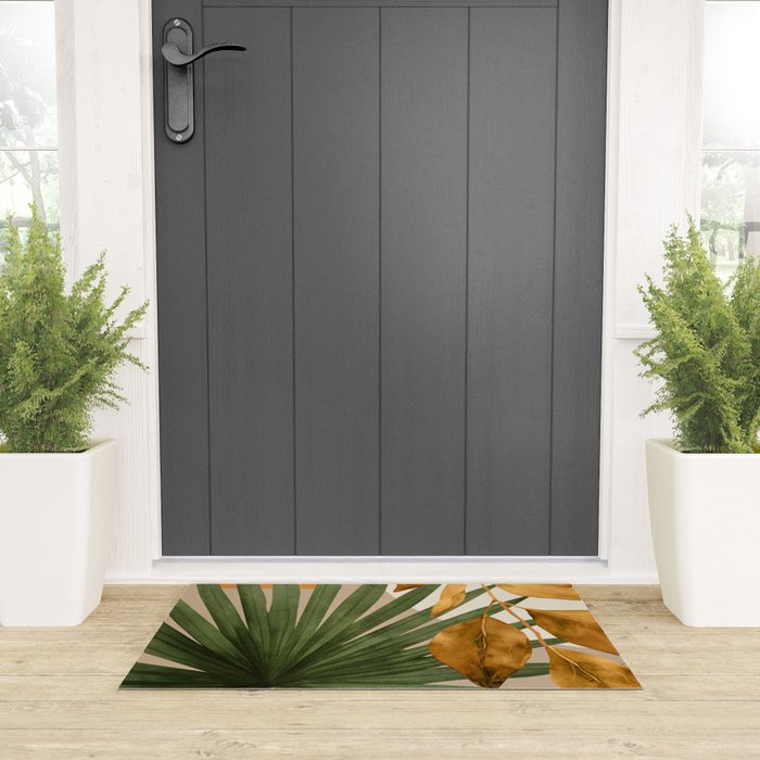 Abstract Tropical Art 21 Welcome Mat Gallery Image 3