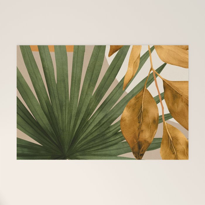 Abstract Tropical Art 21 Welcome Mat Gallery Image 1