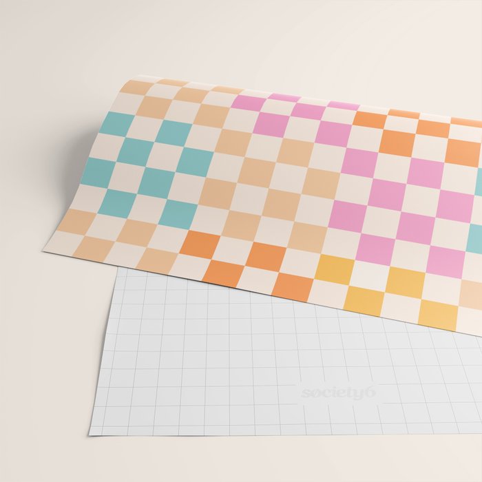 If you like it... Retro and  Fun words on checks  Wrapping Paper Gallery Image 2