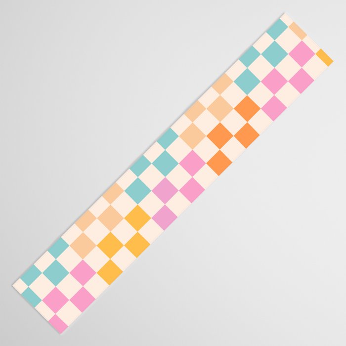 If you like it... Retro and  Fun words on checks  Table Runner Gallery Image 3
