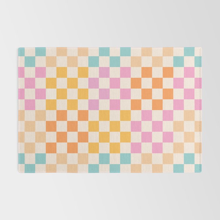 If you like it... Retro and  Fun words on checks  Rug Gallery Image 2
