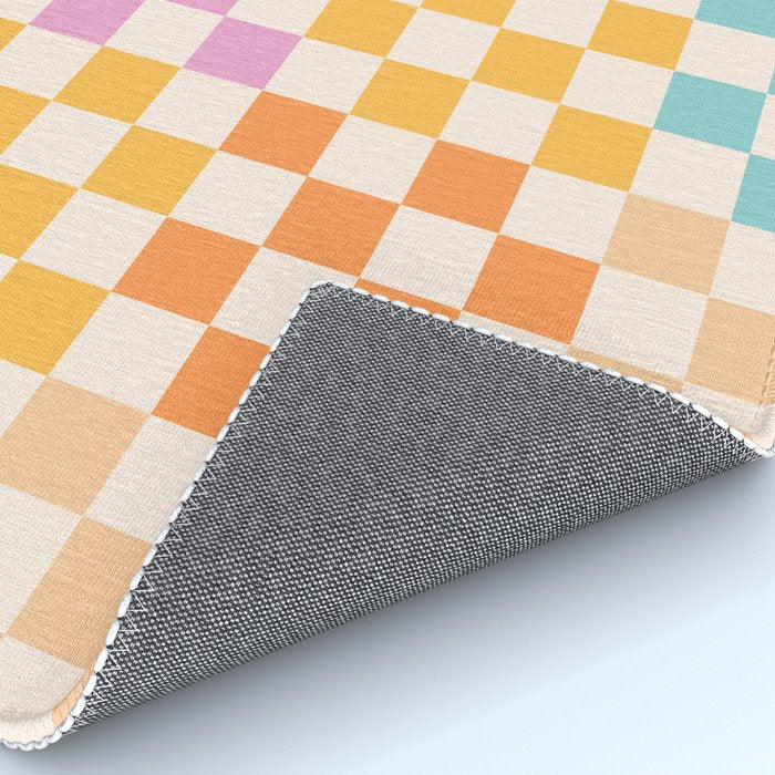 If you like it... Retro and  Fun words on checks  Rug Gallery Image 4