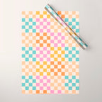 If you like it... Retro and  Fun words on checks  Wrapping Paper Gallery Image 1