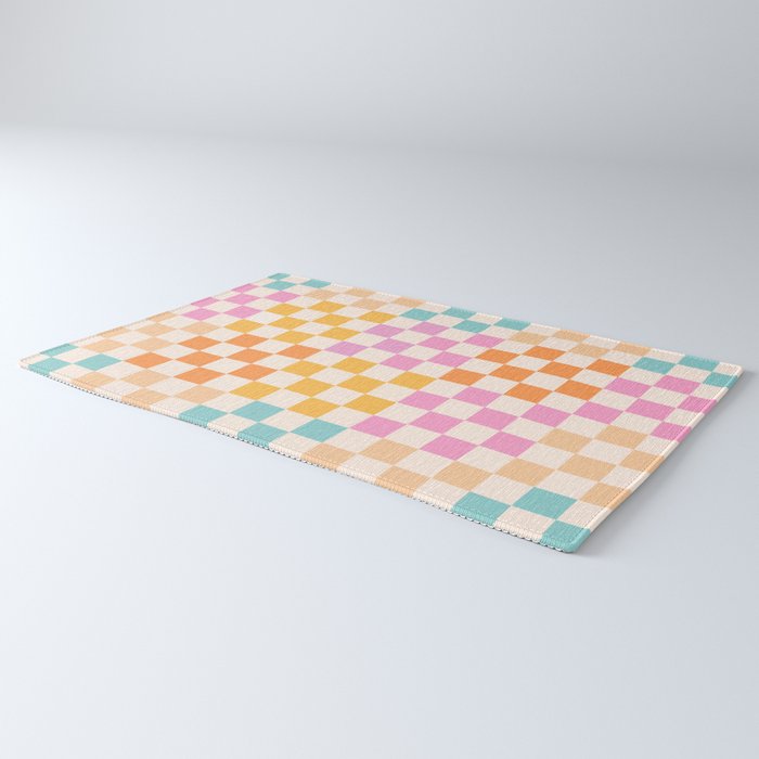If you like it... Retro and  Fun words on checks  Rug Gallery Image 3