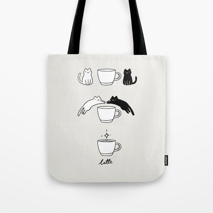Coffee Cat 2: Catte Tote Bag Gallery Image 1
