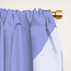Modern Retro Liquid Swirl Abstract in Light Lavender Purple Window Curtain Gallery Image 2