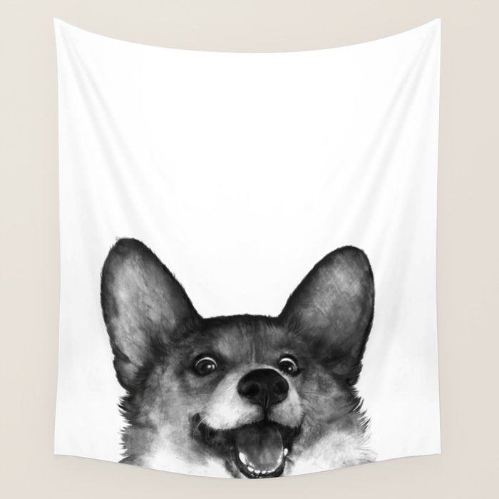 Corgi Wall Tapestry Gallery Image 4