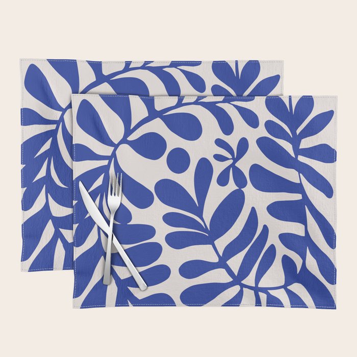 Blue foliage Placemat Gallery Image 1