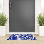 Blue foliage Welcome Mat Gallery Image 3