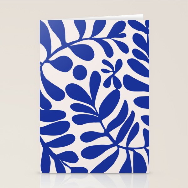 Blue foliage Stationery Card Gallery Image 1