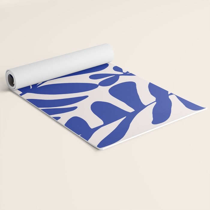 Blue foliage Yoga Mat Gallery Image 2