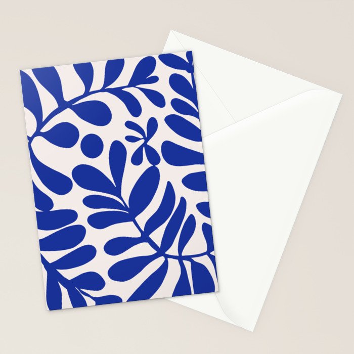 Blue foliage Stationery Card Gallery Image 2
