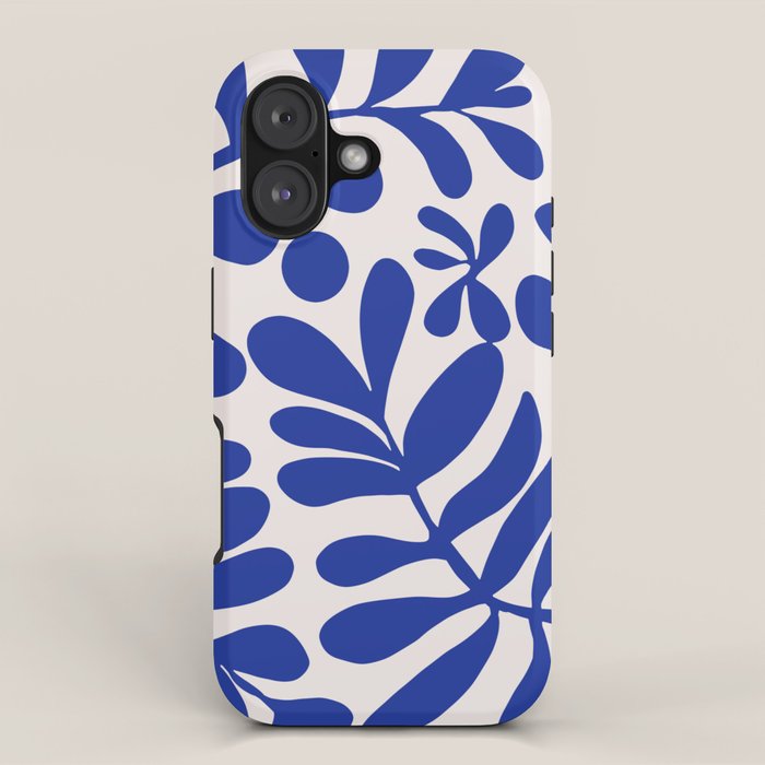Blue foliage iPhone Case Gallery Image 1