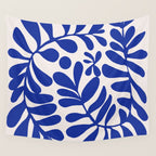 Blue foliage Wall Tapestry Gallery Image 4