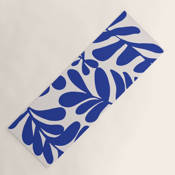 Blue foliage Yoga Mat Gallery Image 1