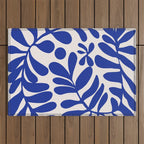 Blue foliage Outdoor Rug Gallery Image 1