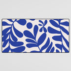 Blue foliage Desk Mat Gallery Image 3