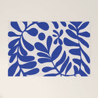 Blue foliage Welcome Mat Gallery Image 1