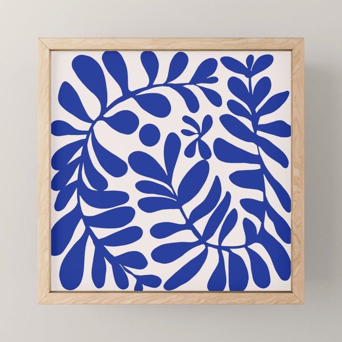 Blue foliage Mini Art Print Gallery Image 1