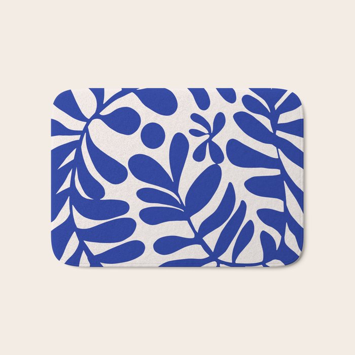Blue foliage Bath Mat Gallery Image 1