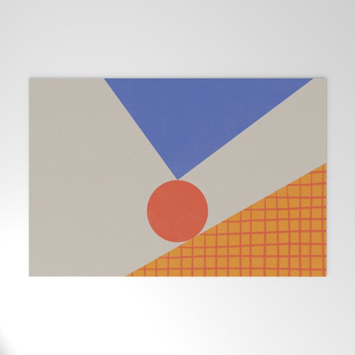 Red Circle #3 Welcome Mat Gallery Image 1