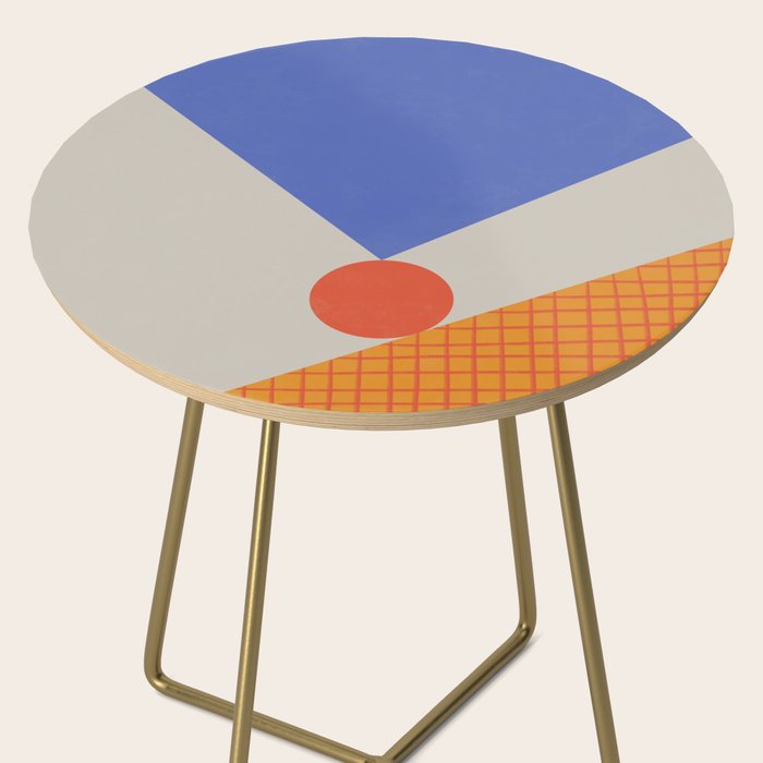 Red Circle #3 Side Table Gallery Image 2