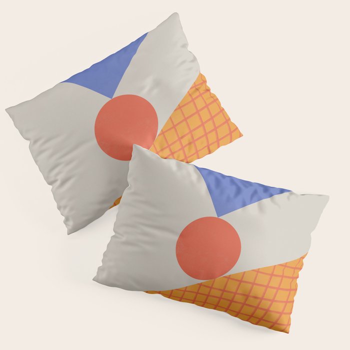 Red Circle #3 Pillow Sham Gallery Image 3