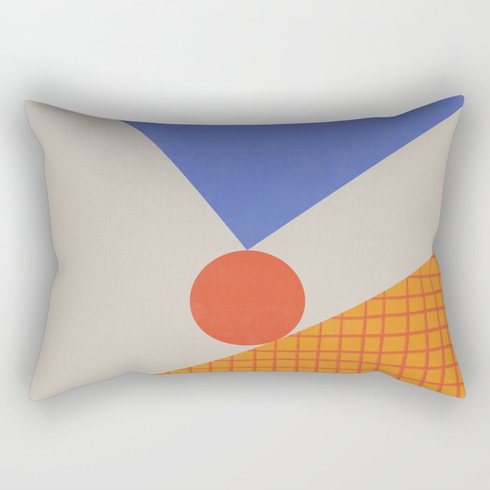 Red Circle #3 Rectangular Pillow Gallery Image 2