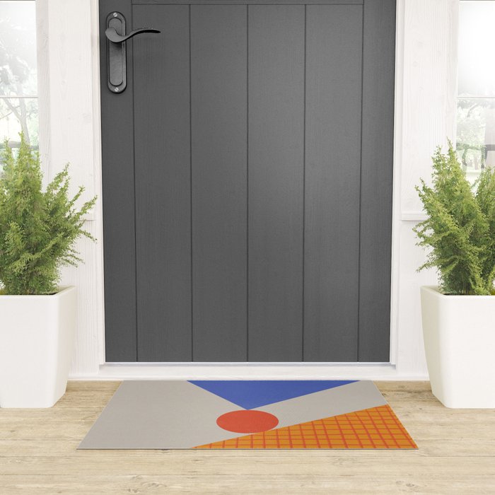 Red Circle #3 Welcome Mat Gallery Image 3