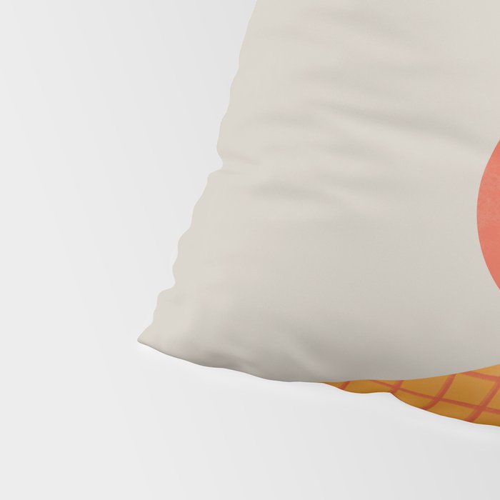 Red Circle #3 Pillow Sham Gallery Image 4