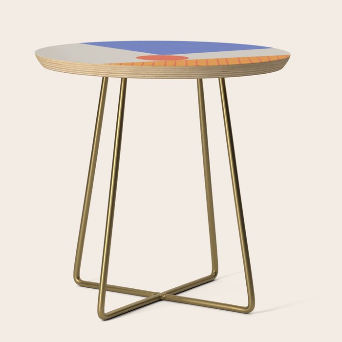Red Circle #3 Side Table Gallery Image 1