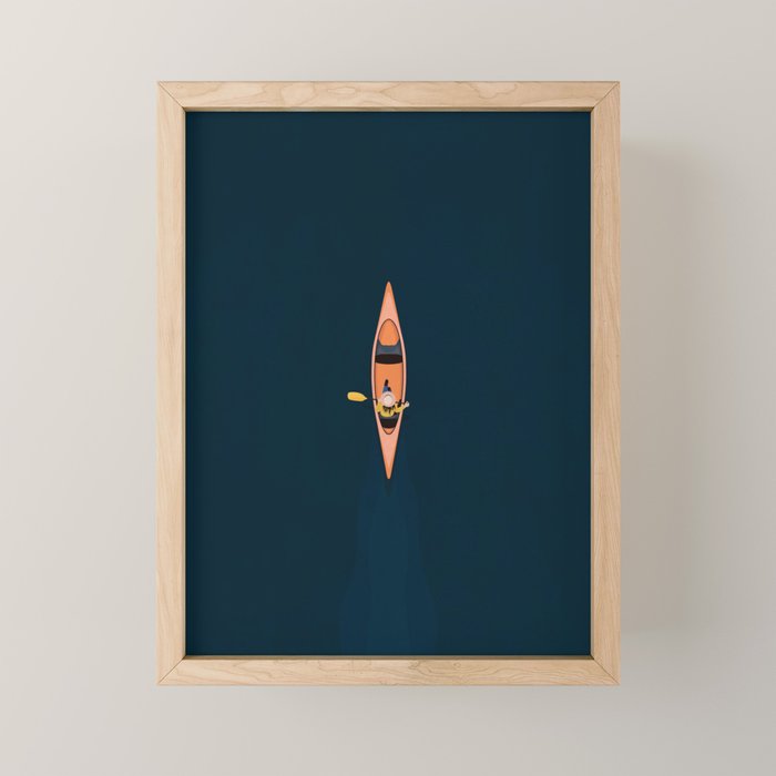 Canoeing  Mini Art Print Gallery Image 1
