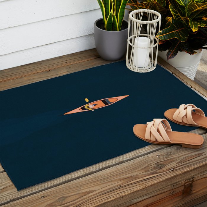 Canoeing  Outdoor Rug Gallery Image 2