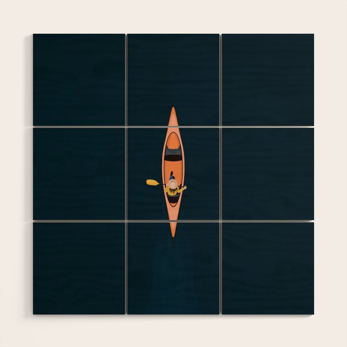 Canoeing  Wood Wall Art Gallery Image 1