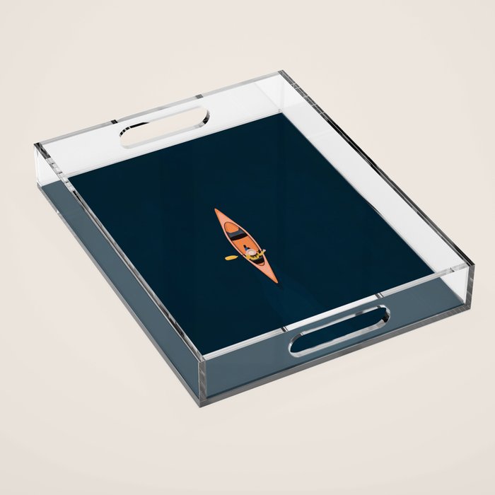 Canoeing  Acrylic Tray Gallery Image 1