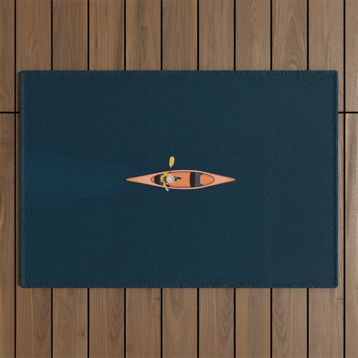 Canoeing  Outdoor Rug Gallery Image 1