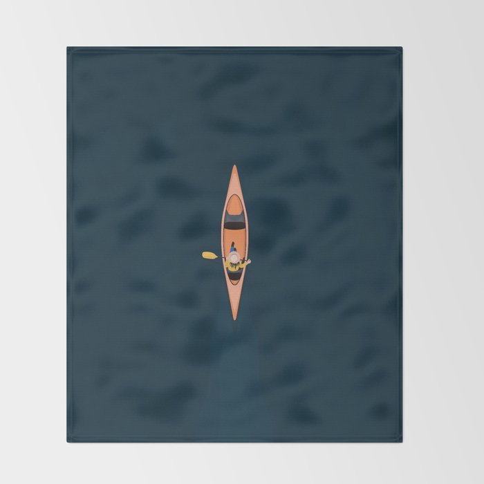 Canoeing  Throw Blanket Gallery Image 2