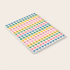 Spring Flower Stripes Cute Cheerful Colorful Mini Floral Pattern Notebook Gallery Image 3