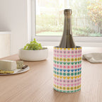 Spring Flower Stripes Cute Cheerful Colorful Mini Floral Pattern Wine Chiller Gallery Image 4